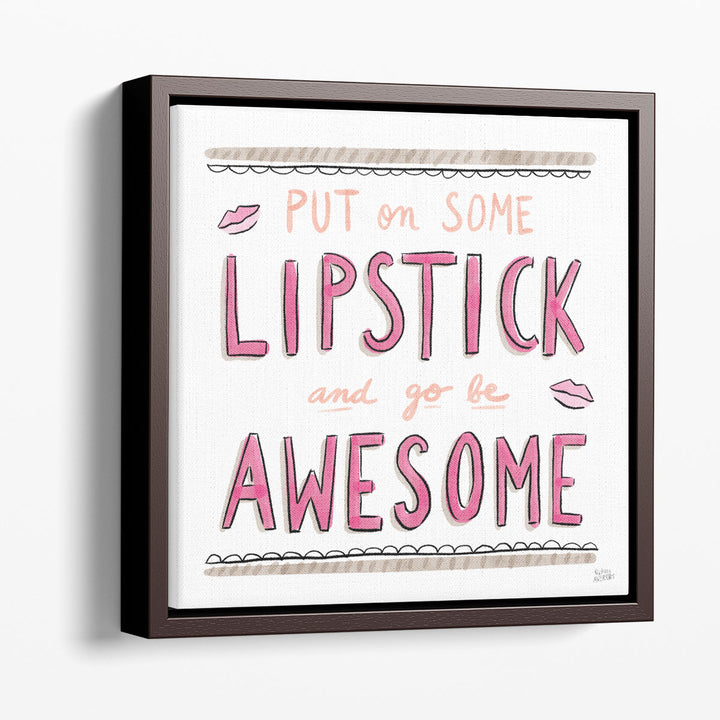 Awesome Lipstick - Canvas Print Wall Art