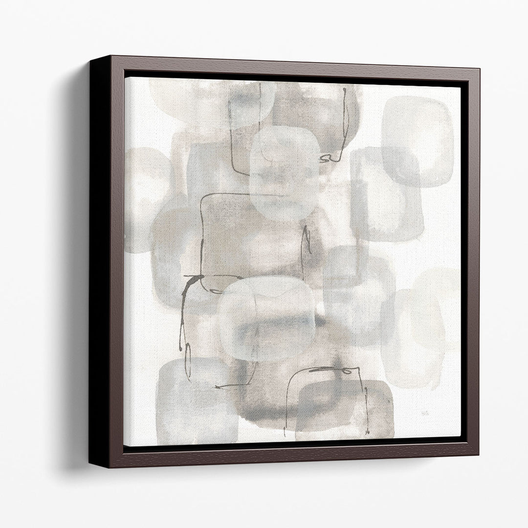 Neutral Stacking I - Canvas Print Wall Art