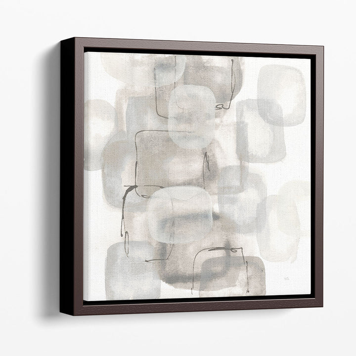 Neutral Stacking I - Canvas Print Wall Art