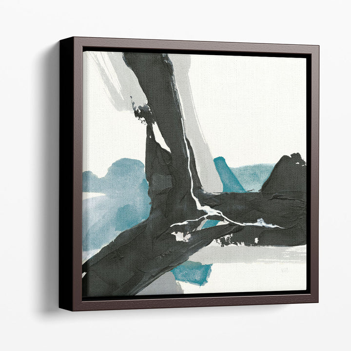 Black and Teal III - Canvas Print Wall Art