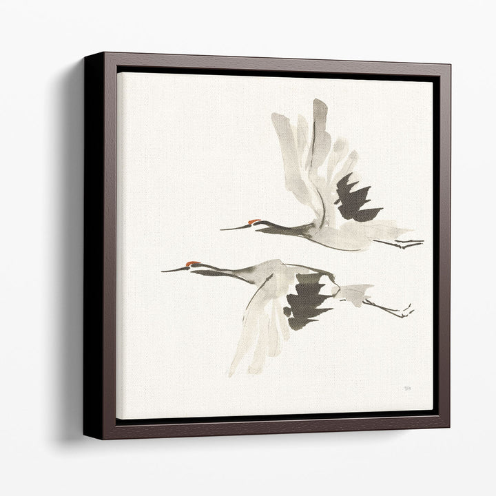 Zen Cranes I - Canvas Print Wall Art