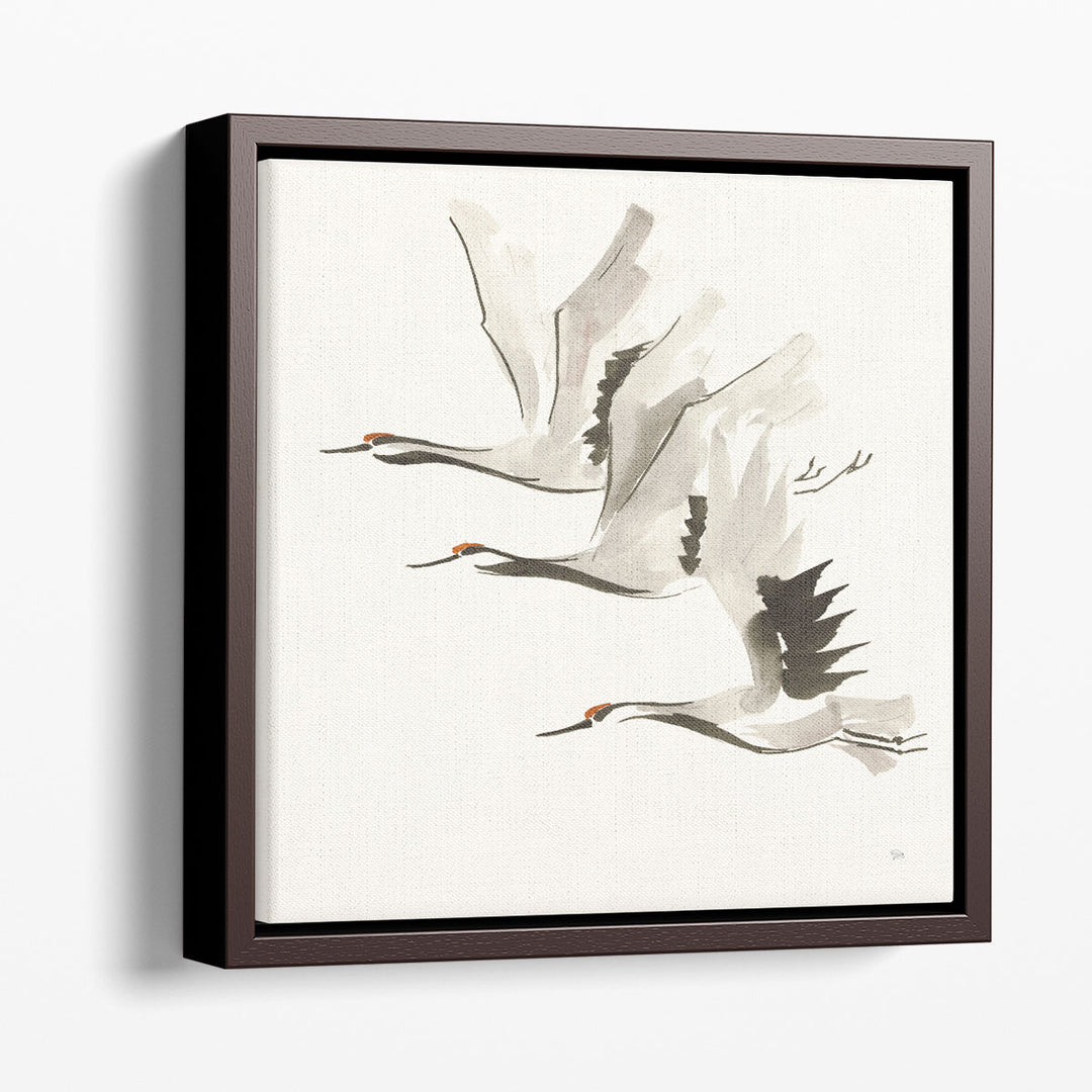 Zen Cranes II - Canvas Print Wall Art