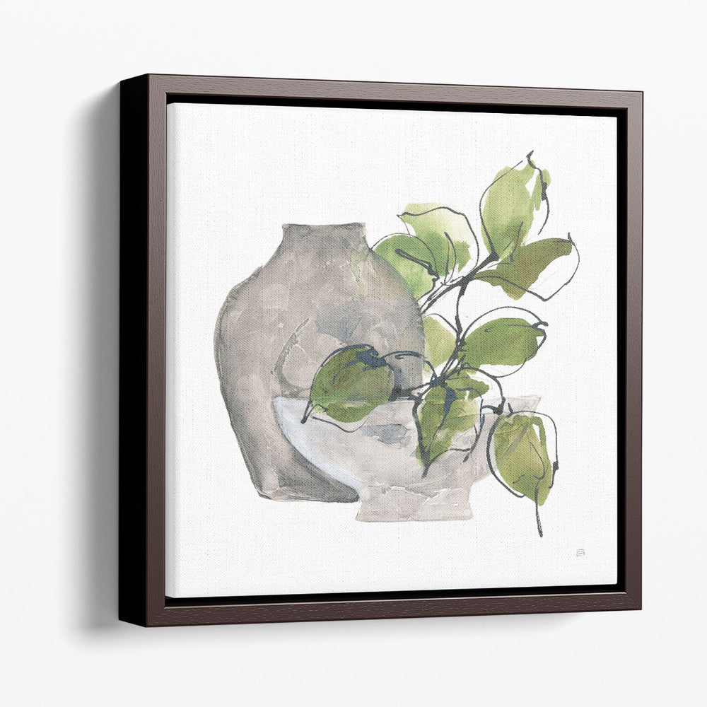 Two Vases II - Canvas Print Wall Art