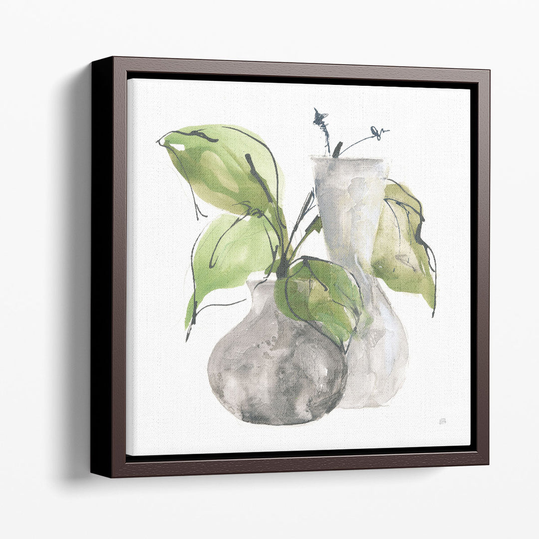 Two Vases III - Canvas Print Wall Art