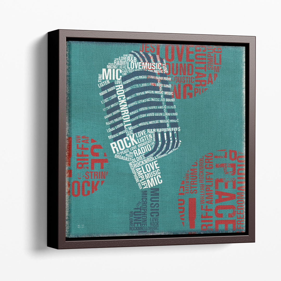 Type Mic - Canvas Print Wall Art