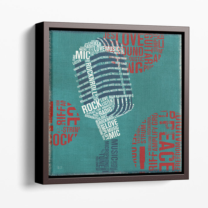 Type Mic - Canvas Print Wall Art