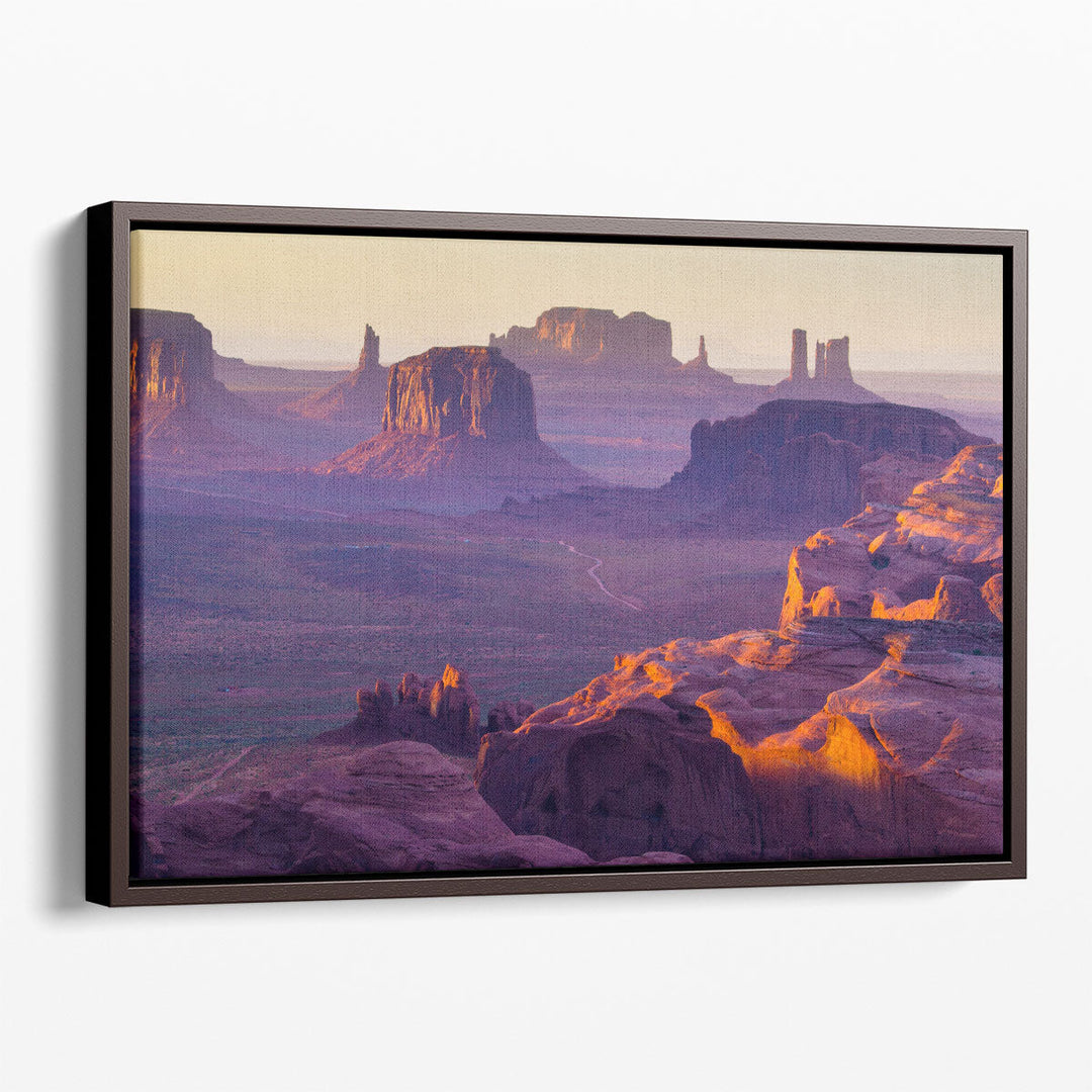 Sunset Over The Hunt's Mesa - Canvas Print Wall Art