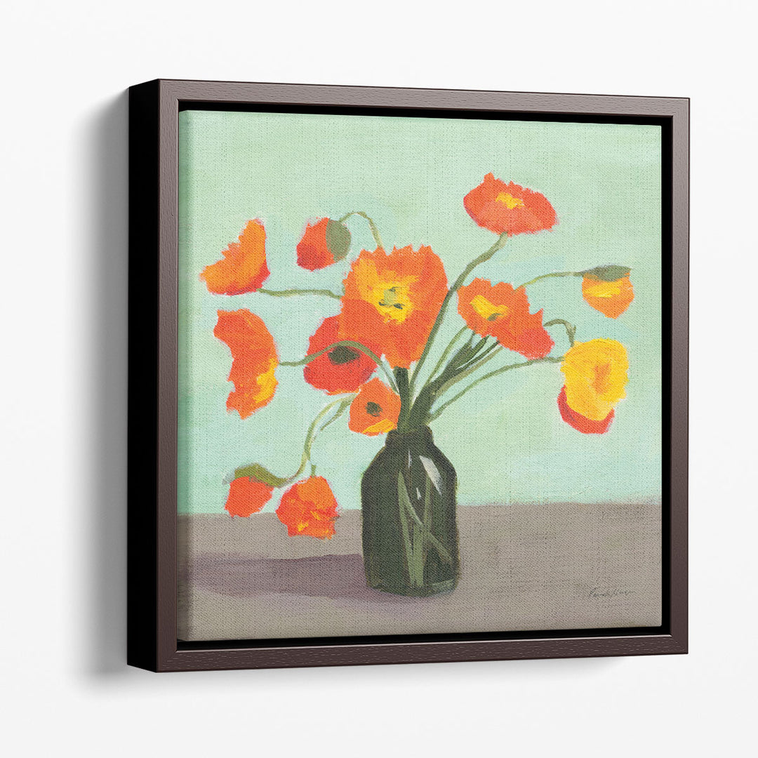 Orange Poppies - Canvas Print Wall Art