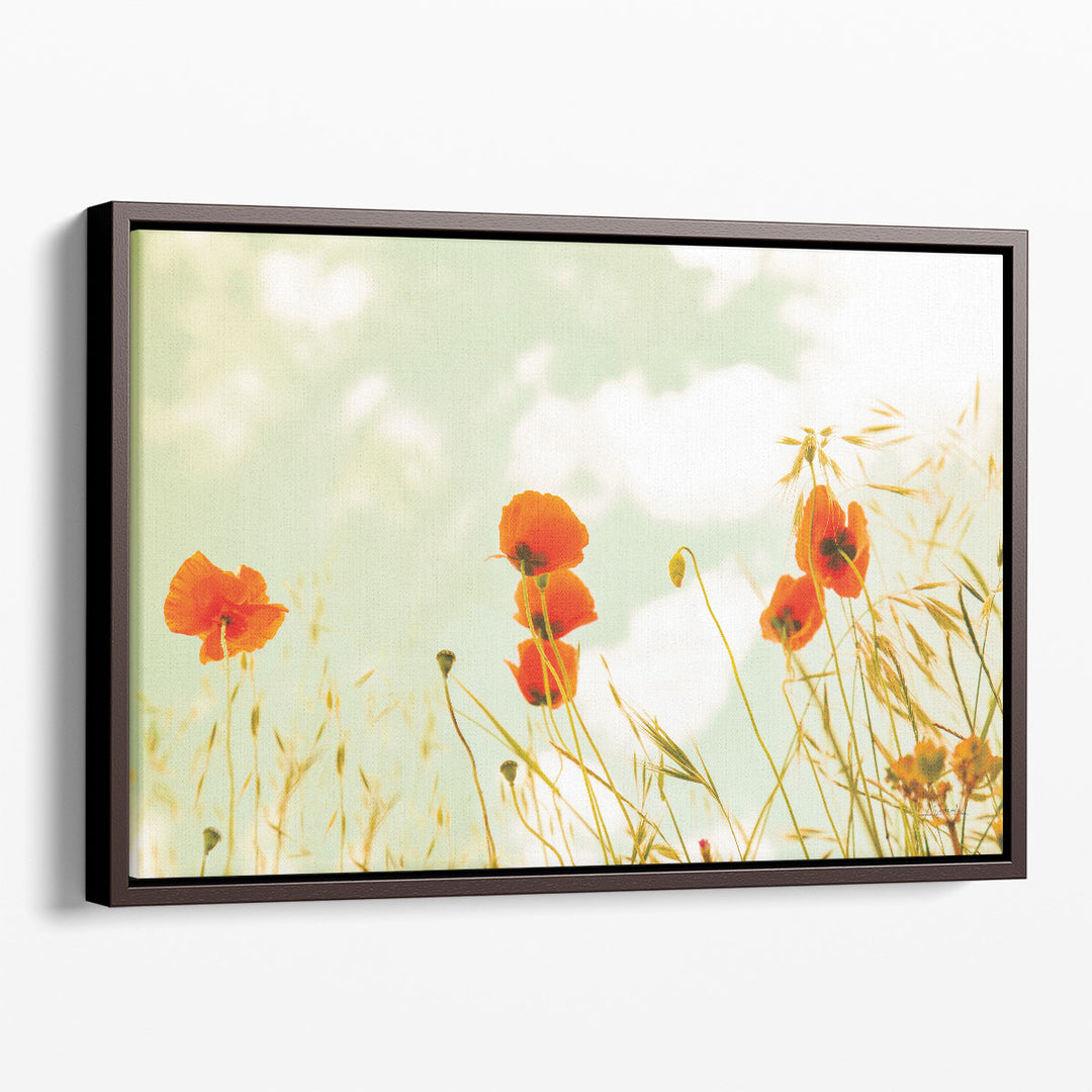 Poppies and Sky - Canvas Print Wall Art