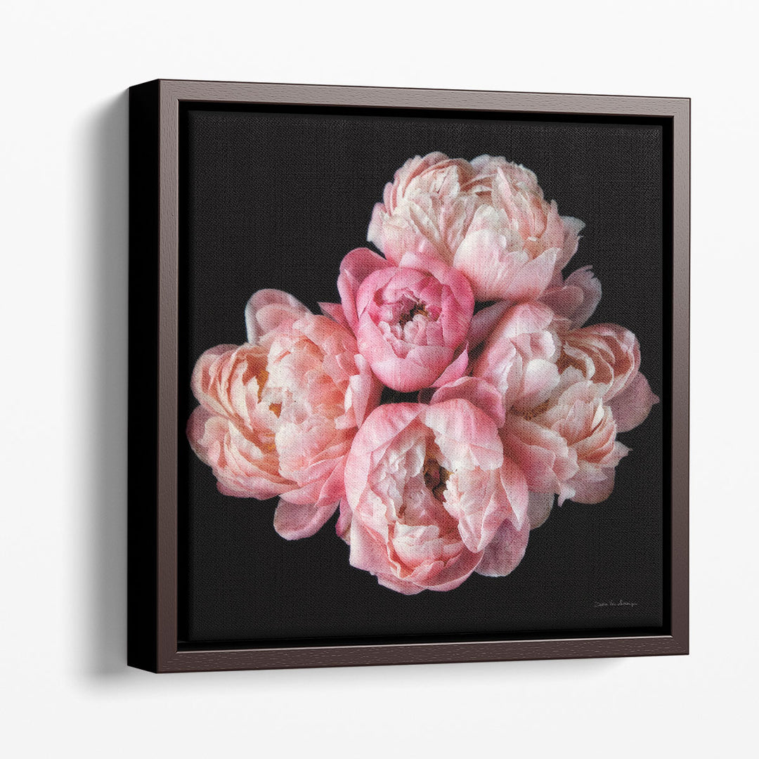 Coral Peonies III - Canvas Print Wall Art