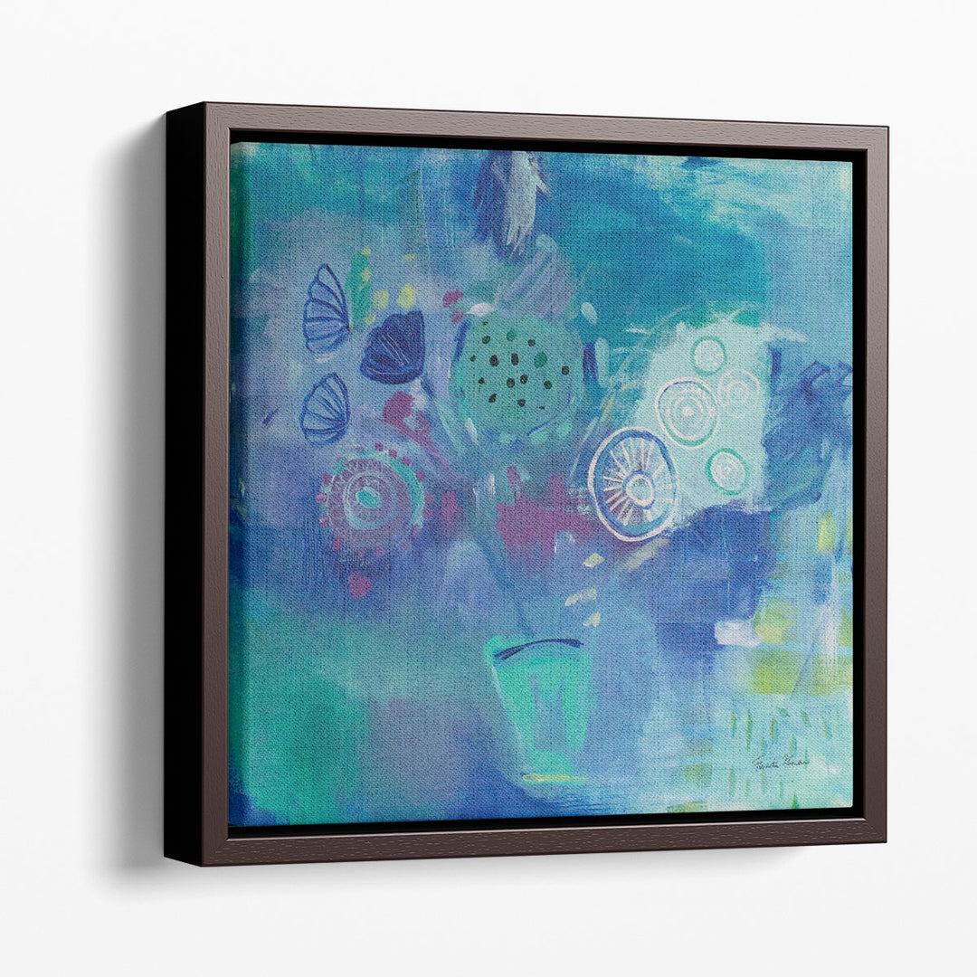 Blue Bouquet - Canvas Print Wall Art