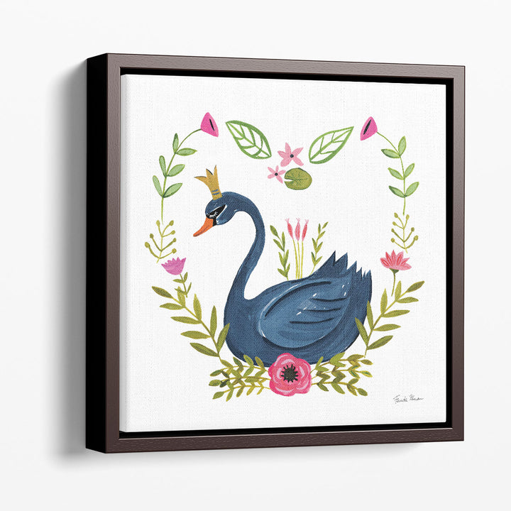 Swan Love II - Canvas Print Wall Art