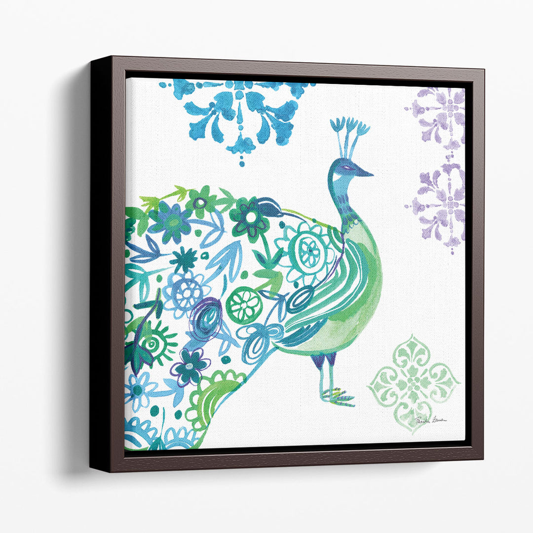 Jewel Peacocks II - Canvas Print Wall Art