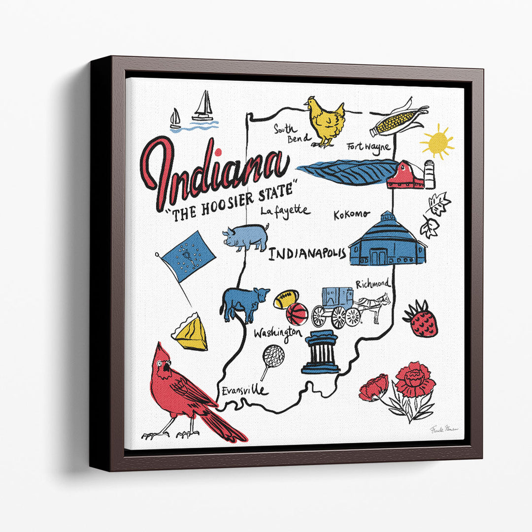 Indiana- Canvas Print Wall Art