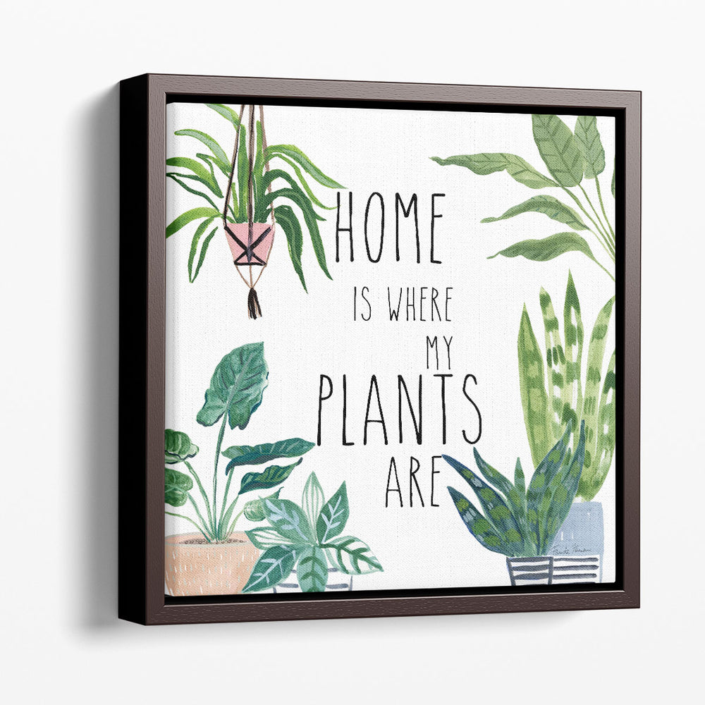 Plant Home II - Canvas Print Wall Art