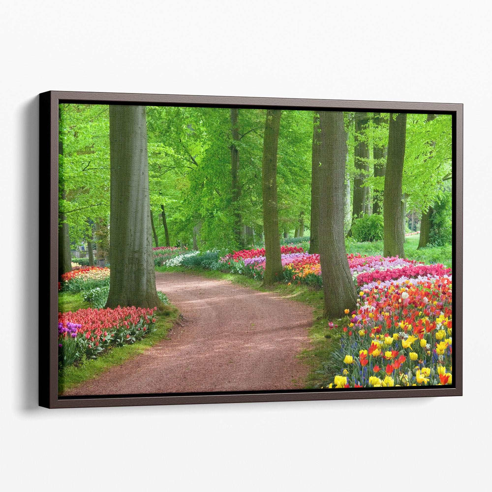 Beauty of Spring, Colorful Tulips - Canvas Print Wall Art
