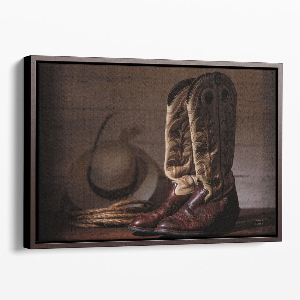 Cowboy Boots X - Canvas Print Wall Art