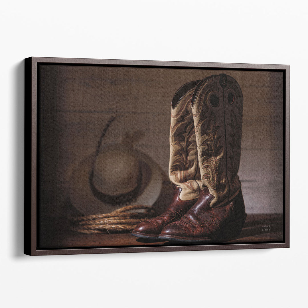 Cowboy Boots X - Canvas Print Wall Art