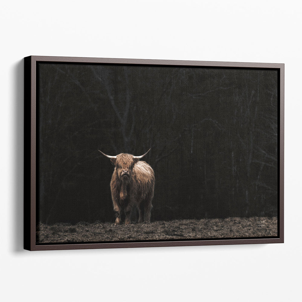 Highland Cow King of the Hill - Canvas Print Wall Art