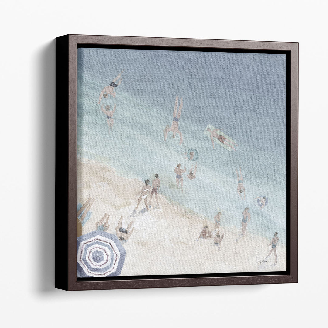 Cool Blue Beach - Canvas Print Wall Art