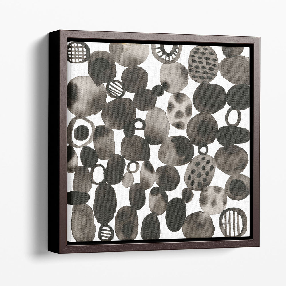 Quirky III Black and White - Canvas Print Wall Art