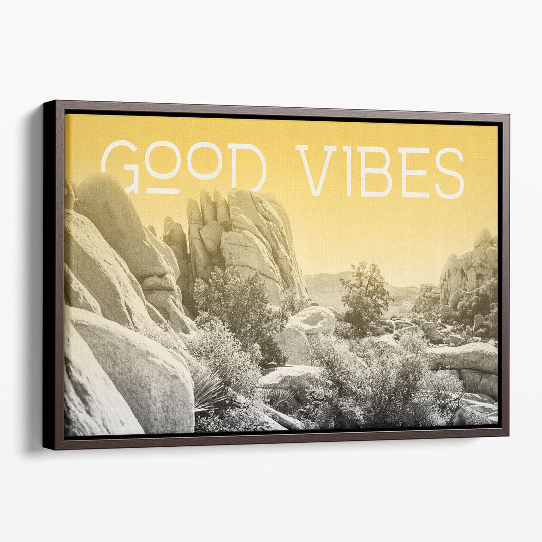 Ombre Adventure I Good Vibes - Canvas Print Wall Art