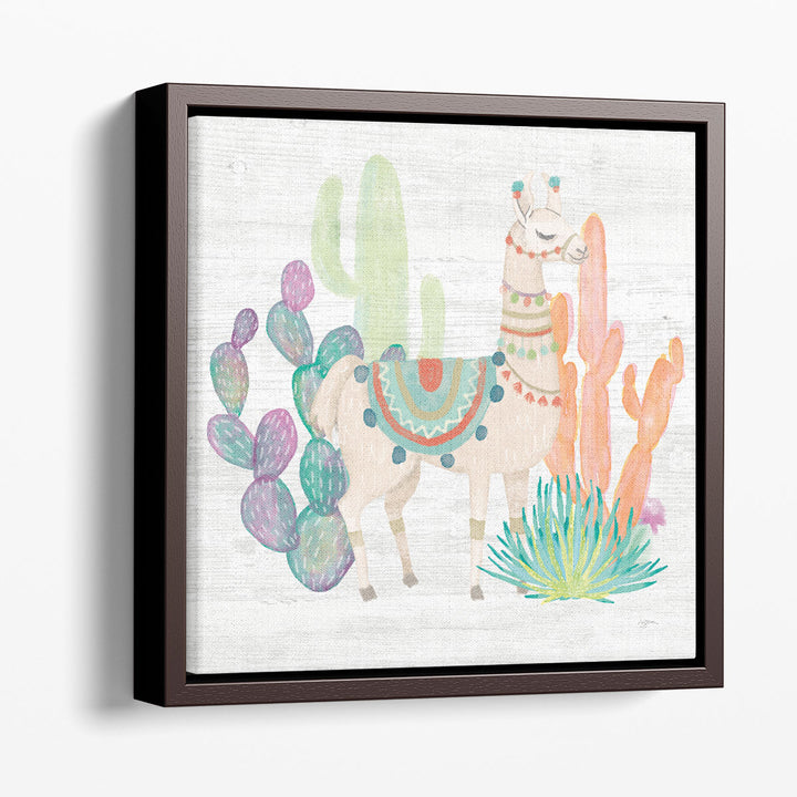 Lovely Llamas II - Canvas Print Wall Art