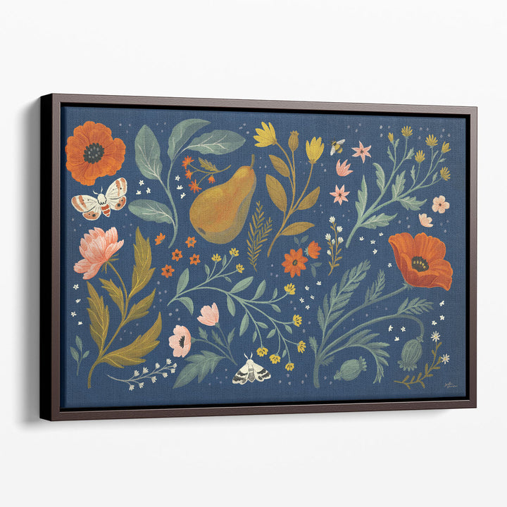 Blue Botanical I - Canvas Print Wall Art