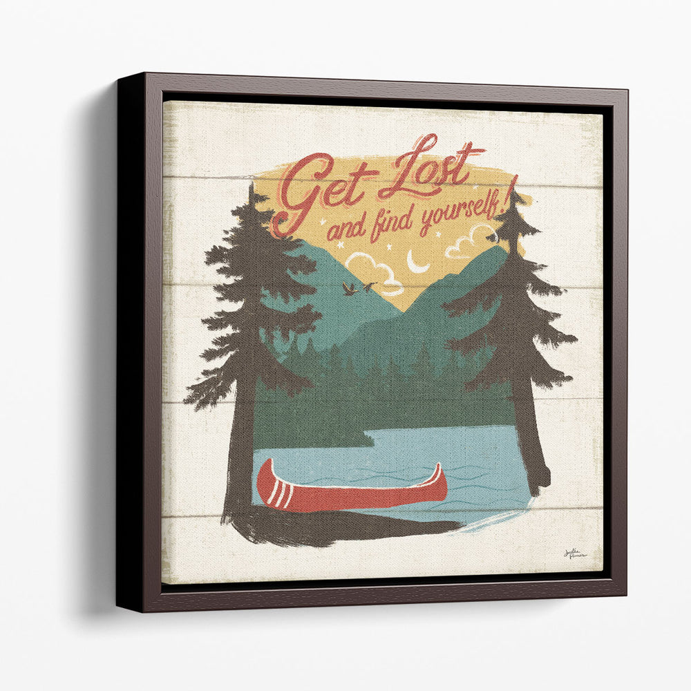 Vintage Lake V- Canvas Print Wall Art 