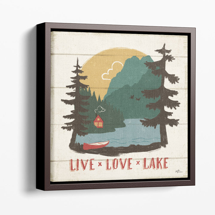 Vintage Lake VII - Canvas Print Wall Art 