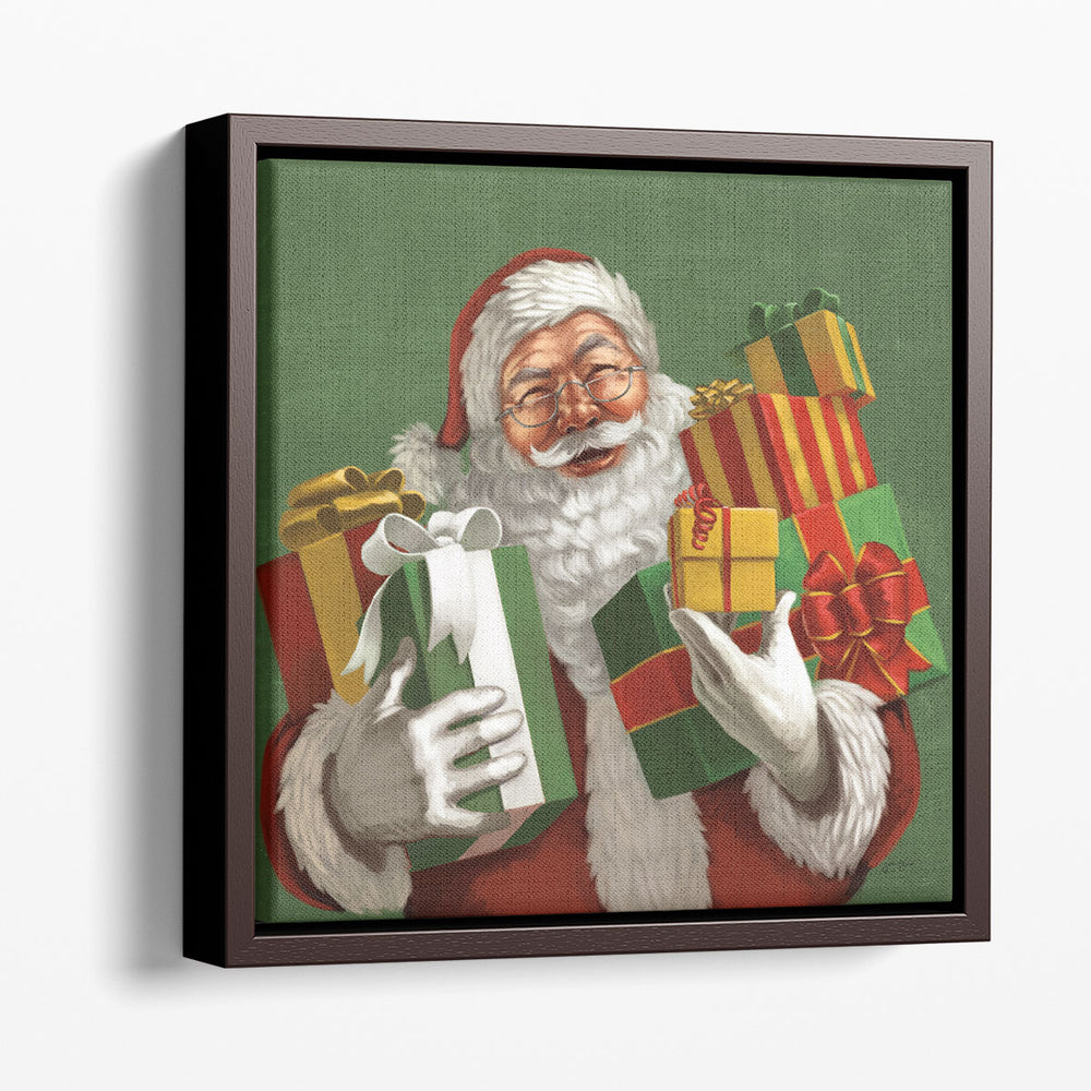 Holiday Santa IV- Canvas Print Wall Art