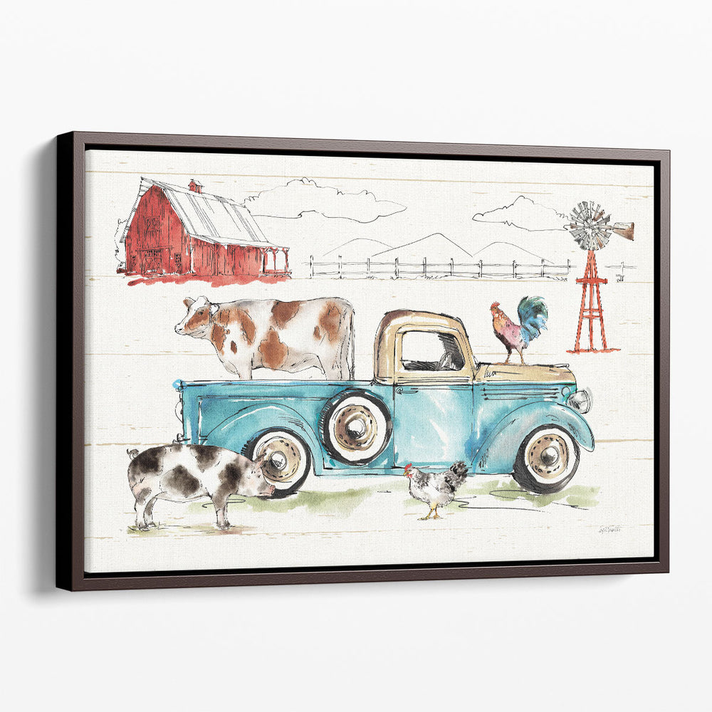 Down on the Farm I No Words - Canvas Print Wall Art