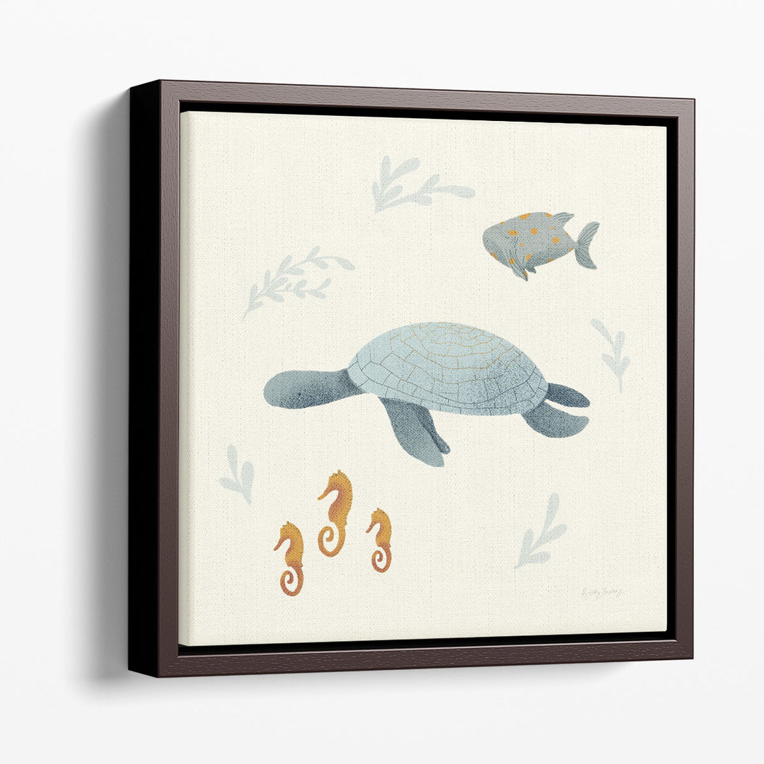 Ocean Life Sea Turtle - Canvas Print Wall Art