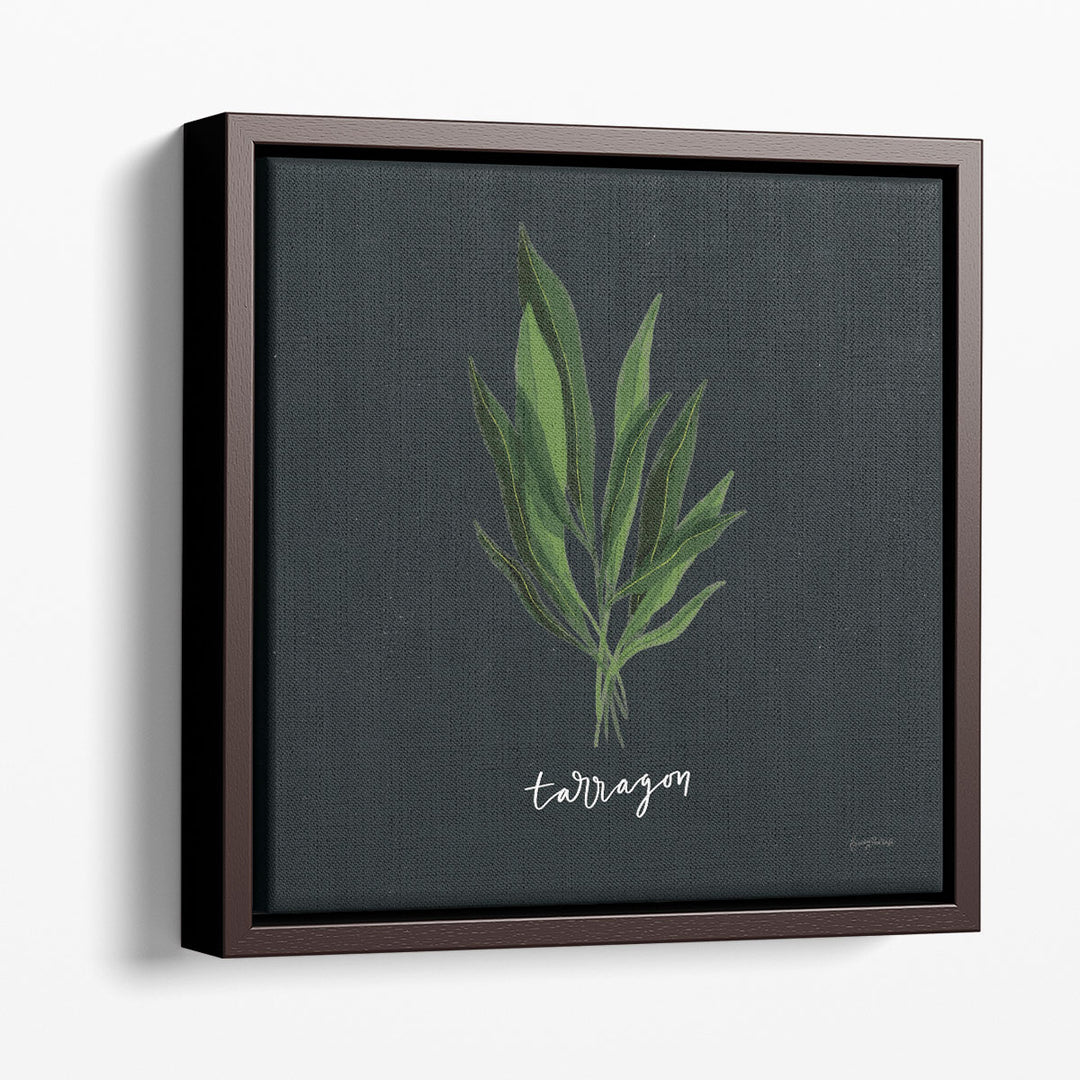 Herbs V Black - Canvas Print Wall Art