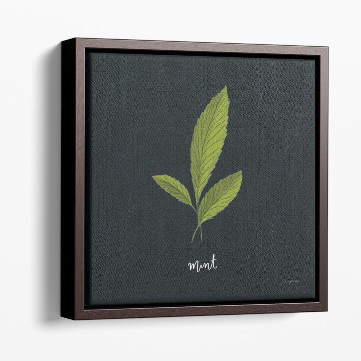 Herbs VII Black - Canvas Print Wall Art