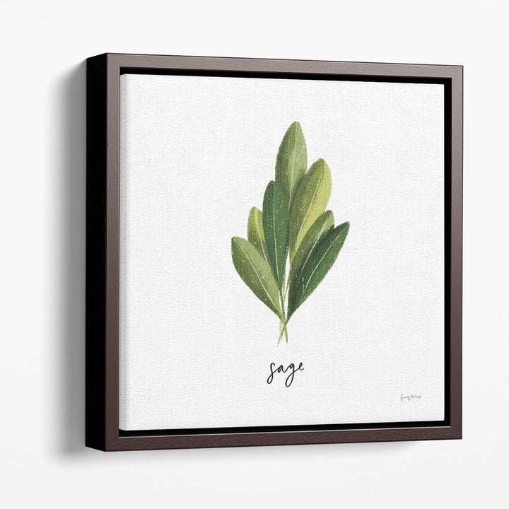 Herbs II White - Canvas Print Wall Art