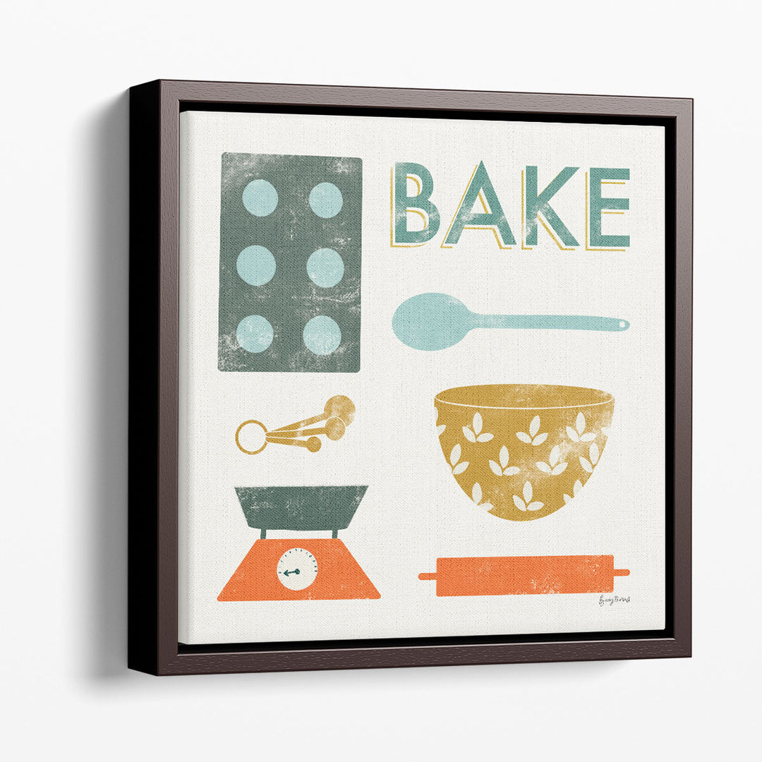 Retro Kitchen II - Canvas Print Wall Art