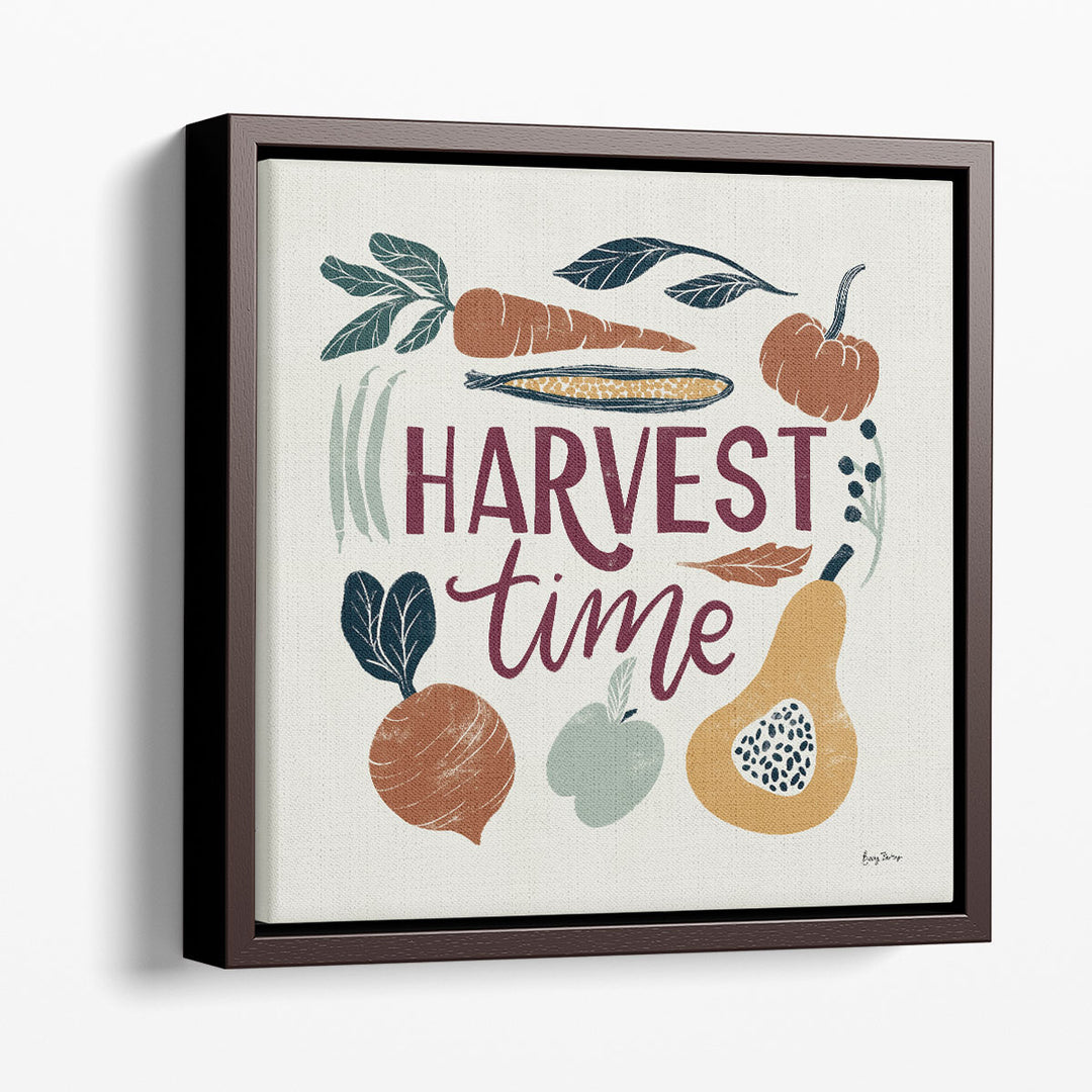 Harvest Lettering I - Canvas Print Wall Art