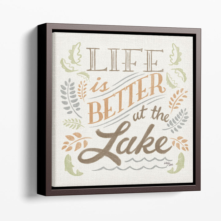 Lake Life I Green - Canvas Print Wall Art