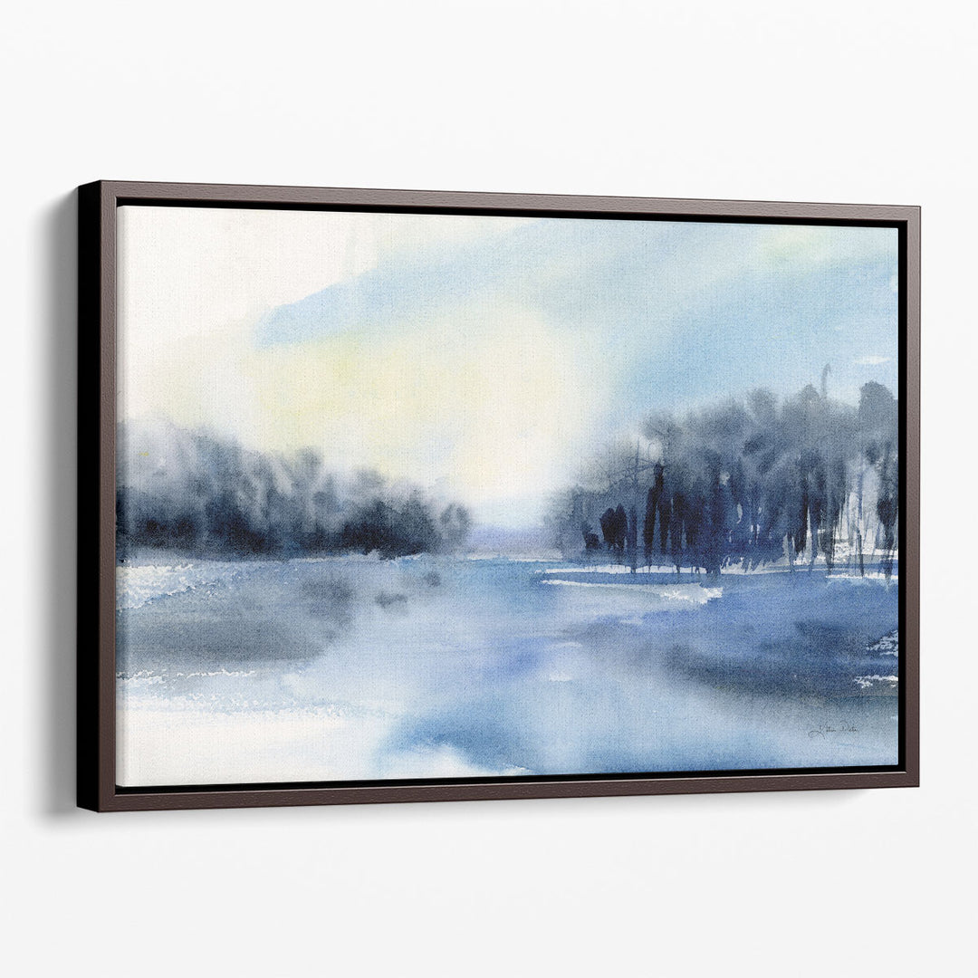 Winter River - Canvas Print Wall Art