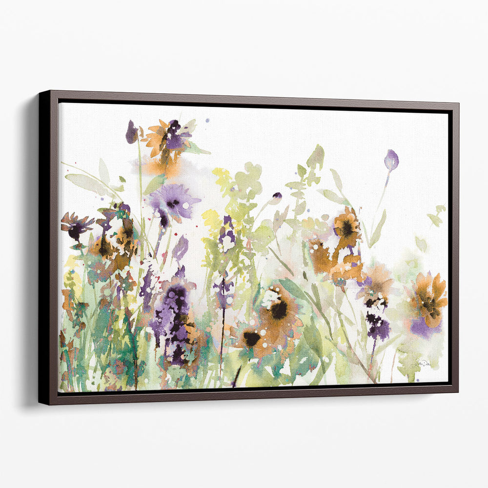 Autumn Meadow Flowers - Canvas Print Wall Art