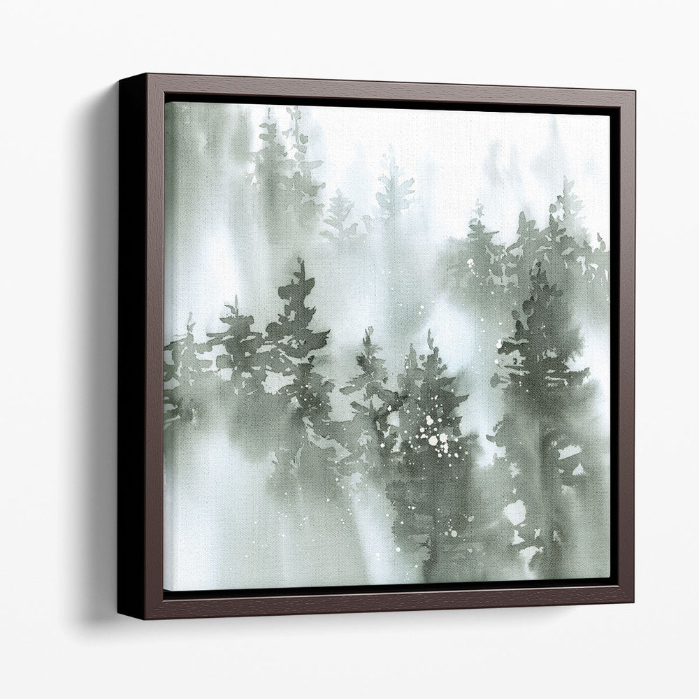 Misty Forest I Green - Canvas Print Wall Art