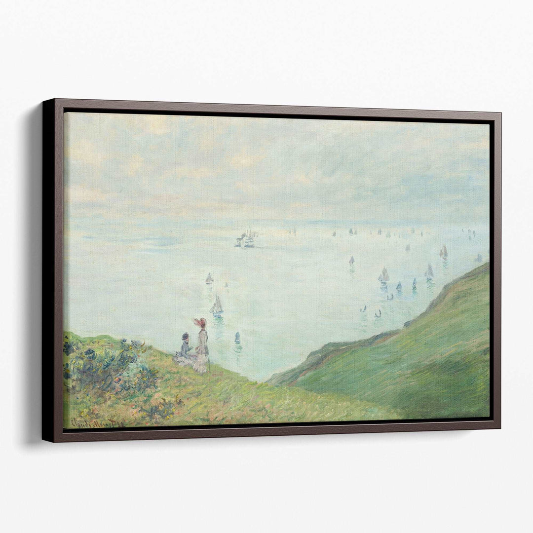 Cliffs at Pourville, 1882 - Canvas Print Wall Art