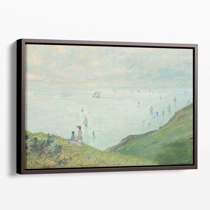 Cliffs at Pourville, 1882 - Canvas Print Wall Art
