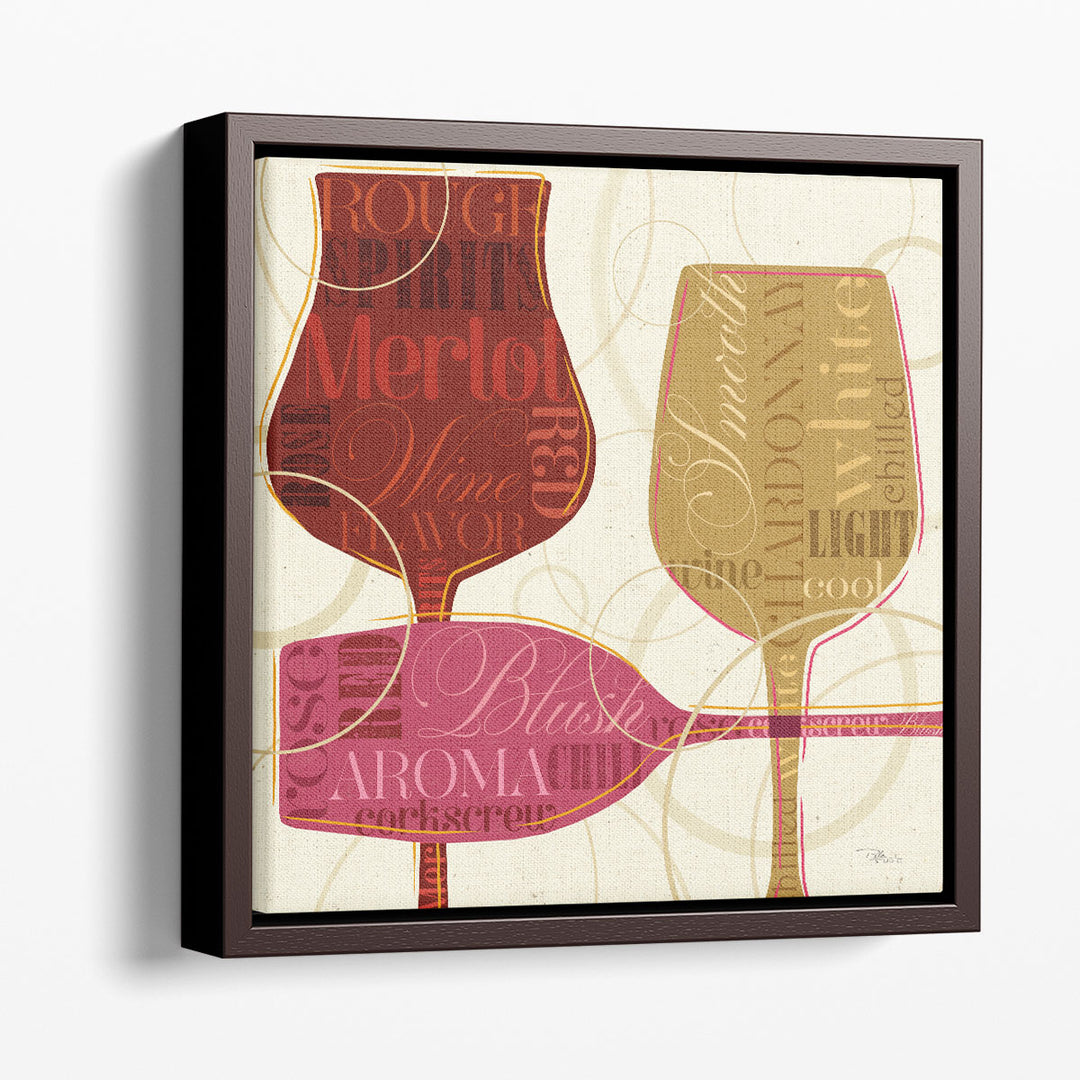 Colorful Wine I - Canvas Print Wall Art