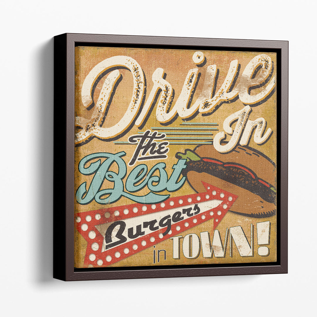 Diners And Drive Ins I - Canvas Print Wall Art