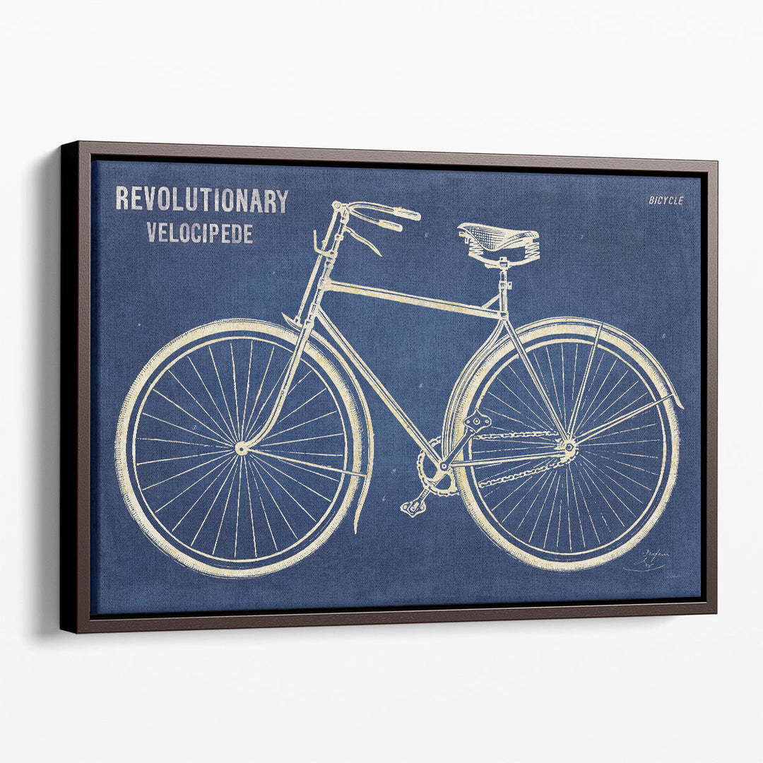 Blueprint Bicycle - Canvas Print Wall Art