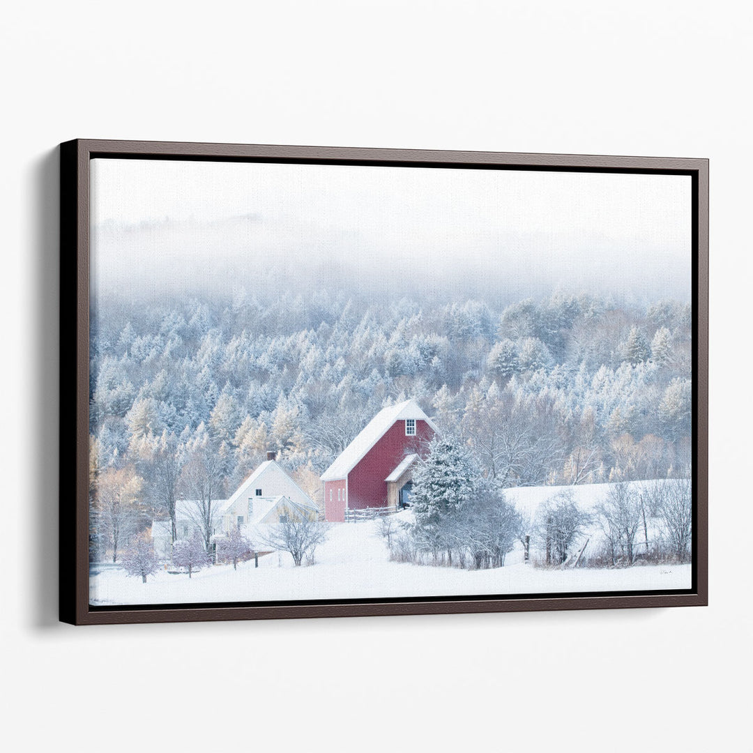 Snowy Valley - Canvas Print Wall Art