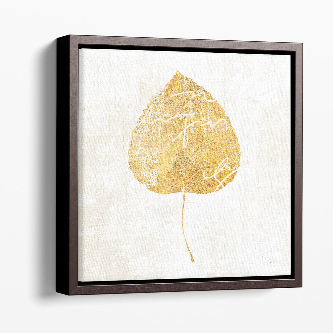 Bronzed Leaf II - Canvas Print Wall Art