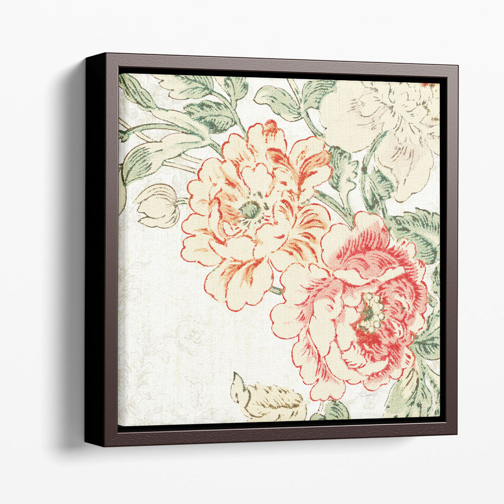 Cottage Roses V - Canvas Print Wall Art